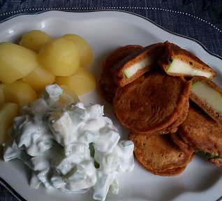 Cuketové řízečky v kořeněném těstíčku