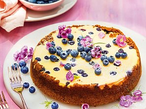 Borůvkový cheesecake