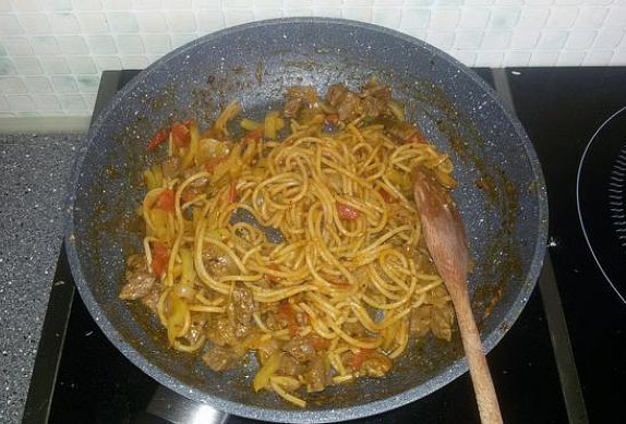 Fitness špagety s hovězím masem