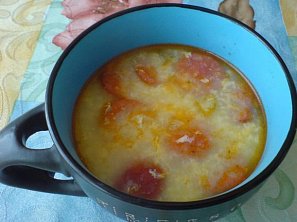 Zeleninová polévka s klobásou Zeleninová polévka s klobásou