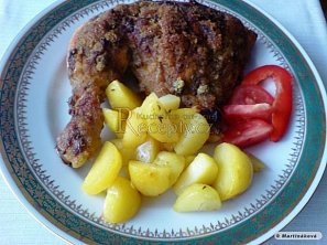 Strouhanková kuřecí stehýnka