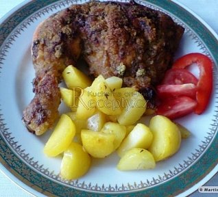 Strouhanková kuřecí stehýnka