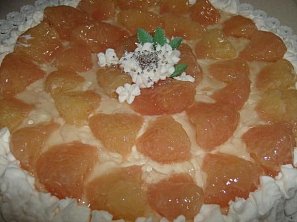 Nepečený grepový koláč