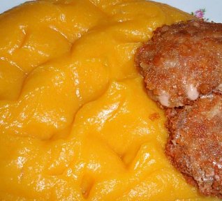 Dýňové pyré s bramborem