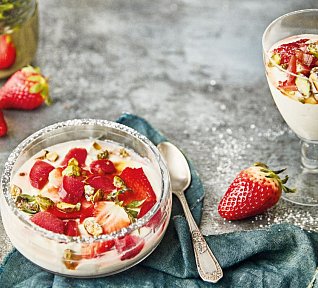 Rebarbora a jahody s mascarpone