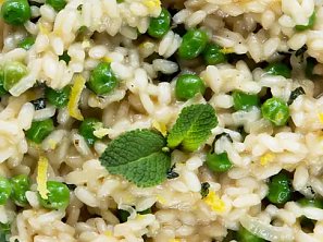Hráškové rizoto