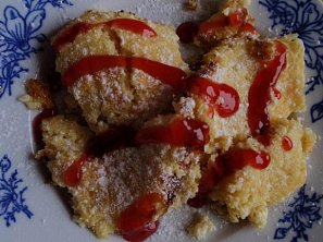 Citronovo tvarohový trhanec bez mouky Citronovo tvarohový trhanec bez mouky