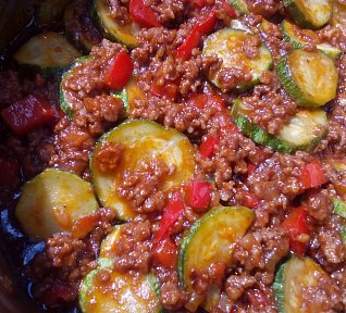 Směs s baby cuketou