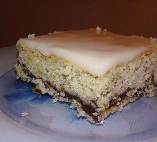 Citronové řezy s ořechy a čokoládou