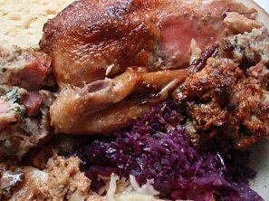 Kachna s nádivkou - nejen velikonoční