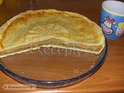 Jablkový koláč s pudinkem