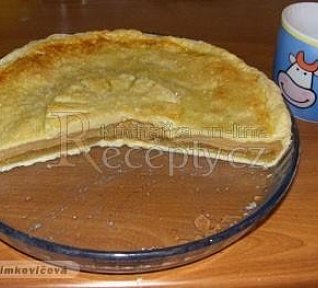 Jablkový koláč s pudinkem