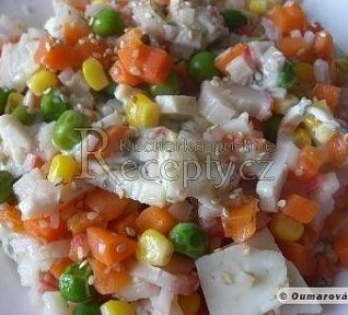 Krabí tyčinky se zeleninou