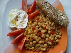 Lahodná cizrna s česnekem