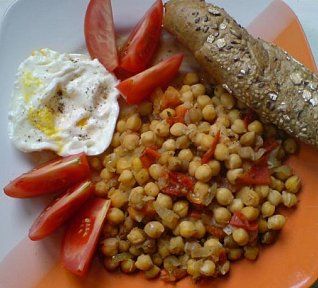 Lahodná cizrna s česnekem