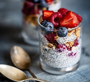 Chia pudink s mandlovým mlékem