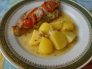 Kotlety s rajčaty a mozarellou