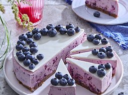 Borůvkový cheesecake s čokoládou