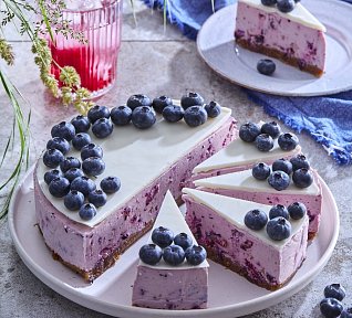 Borůvkový cheesecake s čokoládou