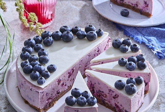 Borůvkový cheesecake s čokoládou