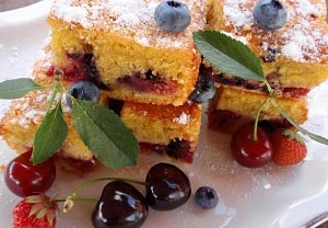 Hrníčkový koláč (bublanina) z kefíru - ovocný