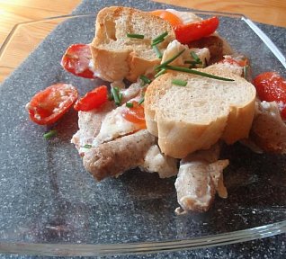 Zapečené medové klobásky