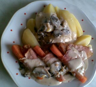 Masovo-mrkvové špalíčky na houbách