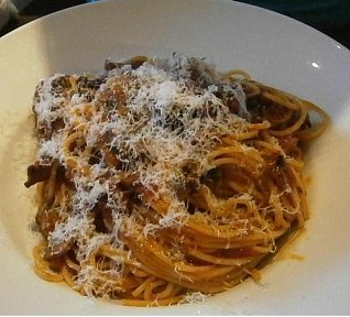 Spaghetti con polpettini Spaghetti con polpettini