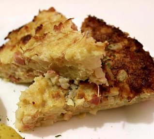 Květákový nákyp se šunkou