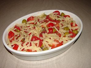 Zapečené kuřecí s rajčaty