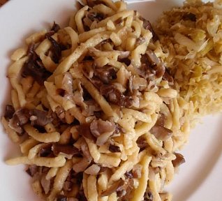 Bylinkovo-houbové špecle