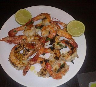 Grilované obří krevety