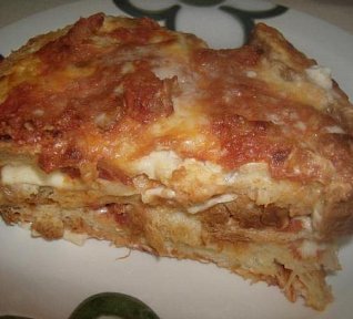 Chlebové "lasagne"