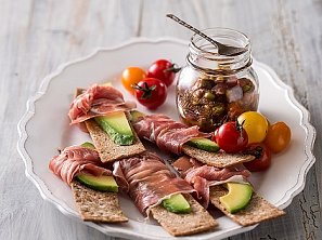 Avokádový Party Knäck Snack