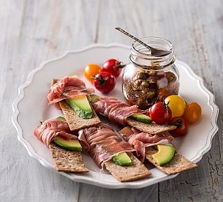 Avokádový Party Knäck Snack