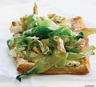 Quiche s pečeným pórkem a sýrem