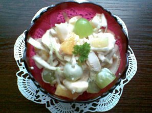 Ovocný salát s krůtím masem