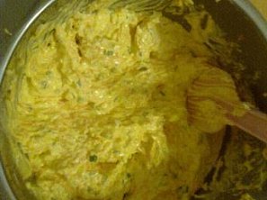 Pomazánka s mrkví, pórkem a vejci