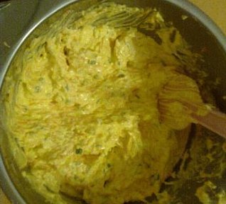 Pomazánka s mrkví, pórkem a vejci