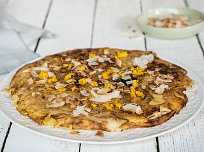 Jablečno-rýžová palačinka