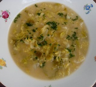 Rychlá kapustová polévka