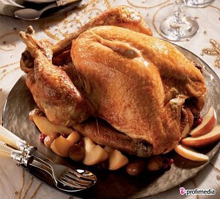 Krůta s kaštanovou nádivkou