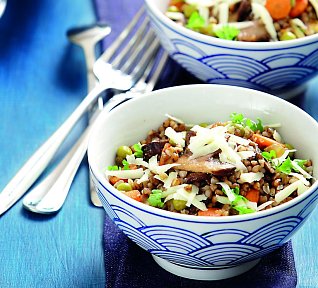 Pohankové rizoto s houbami