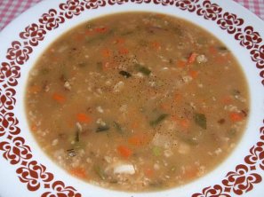 Jednoduchá vločková polévka