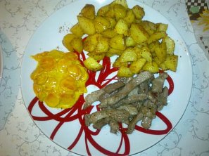 Vepřové maso s mrkvovou kari omáčkou