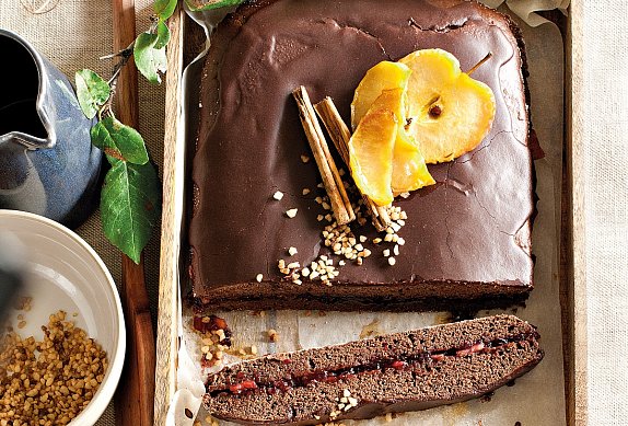 Litý perník s jablky