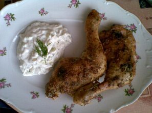 Stehýnka s tvarohovým tzatziki