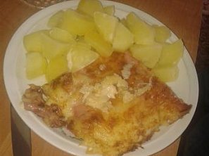 Zapečená kuřecí prsa se sýrem Zapečená kuřecí prsa se sýrem