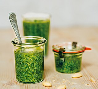 Špenátové pesto Špenátové pesto