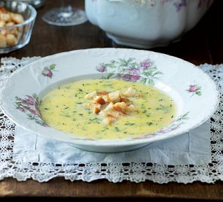 Okurková polévka dle časopisu F.O.O.D.